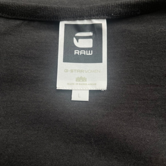 G Star Raw Ruby V T Logo Women's Cotton V-neck Casual Top T-Shirt Large - Picture 10 of 12